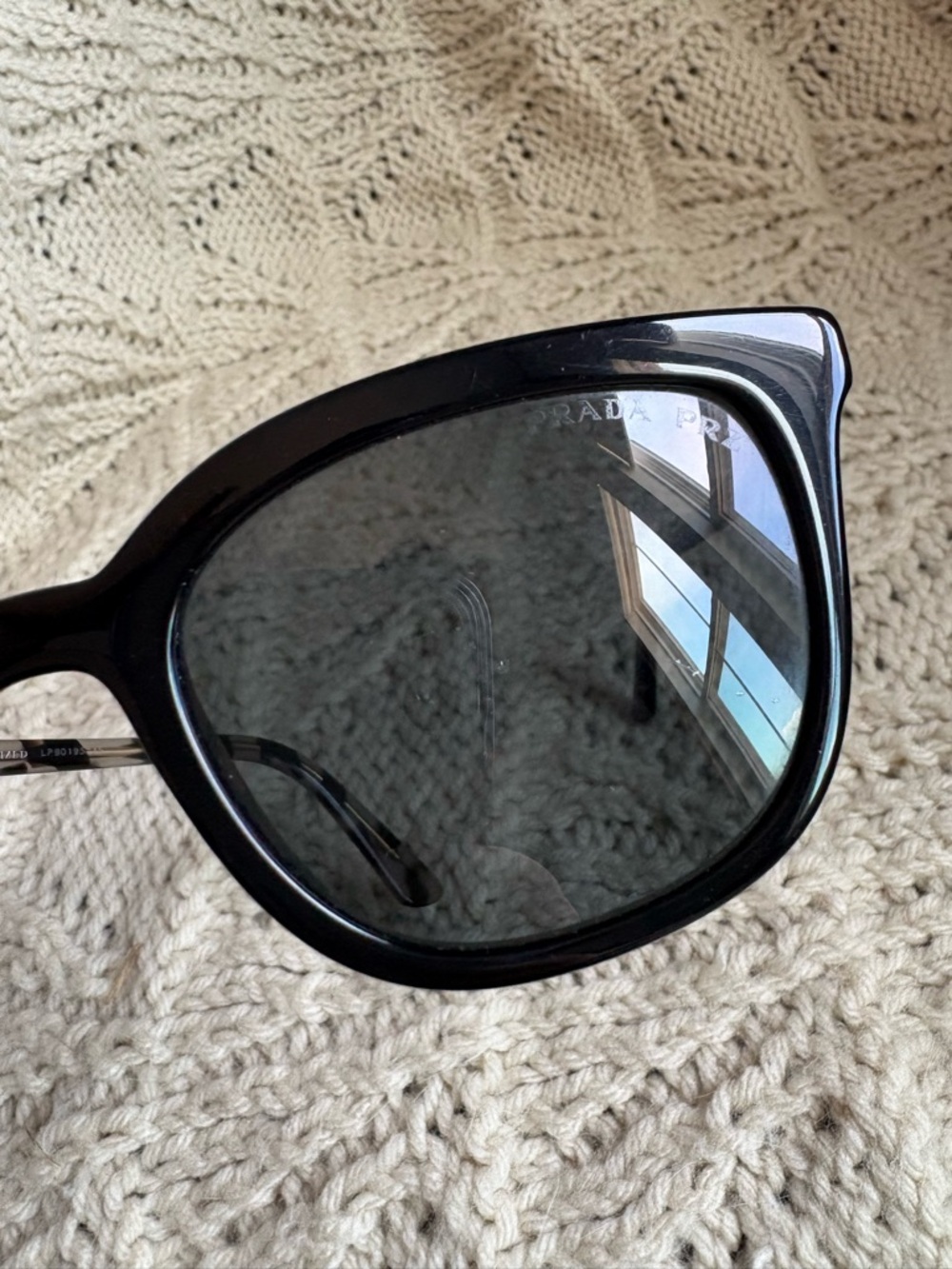 Prada Black Women's Cat-Eye Sunglasses - Classic Style - Picture 6 of 6